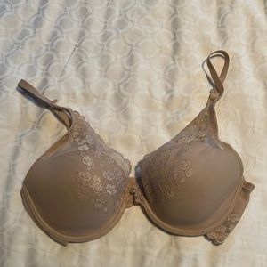 Natori cherry blossom bra NWOT 36C beige/cafe